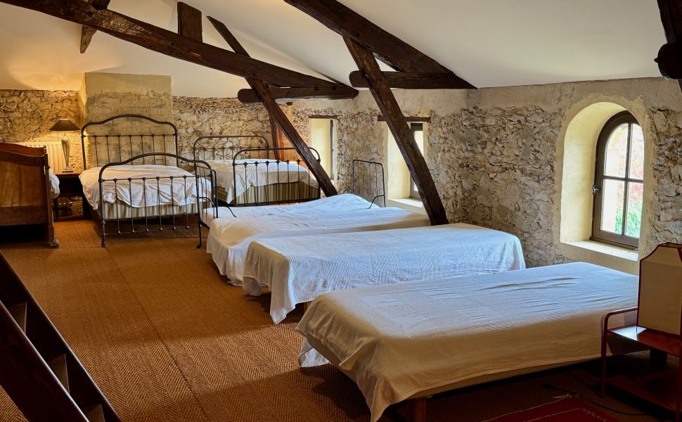 Vaste Demeure de Village du XVIII avec 9 Chambres, Piscine au Sel & Vue Pyrénées