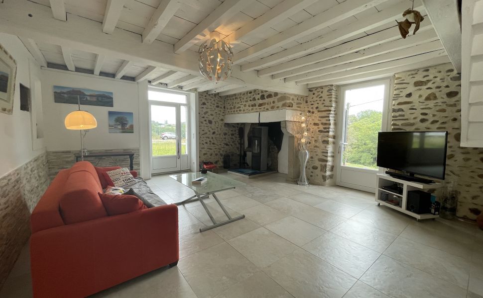 A Delightful 18C farmhouse with a Peaceful Rural Location, Pool & 1 HA of Land