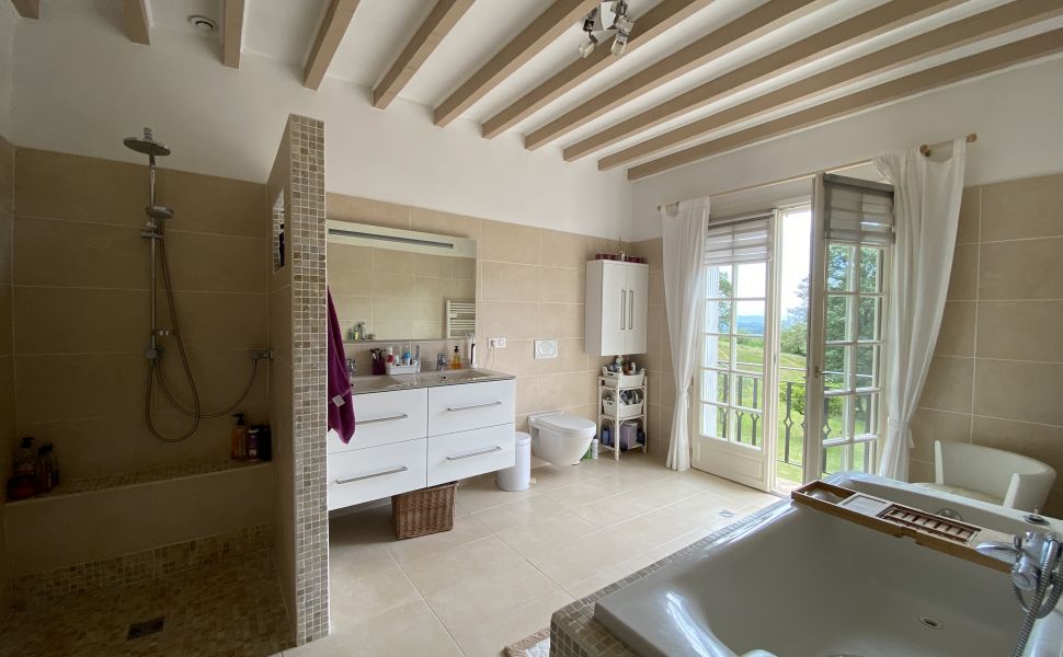 Charmante Néo-Béarnaise avec Environnement préservé, Vue sur les Pyrénées & Piscine