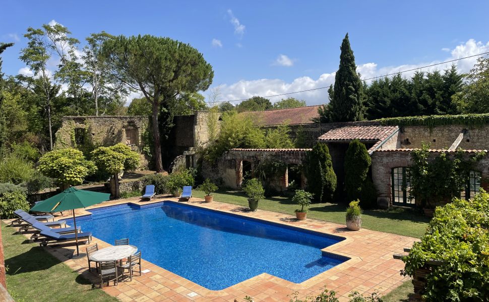 Elegant Chateau with Glorious Views over the Rolling Hills of the Gers to Pyrenees Mountains