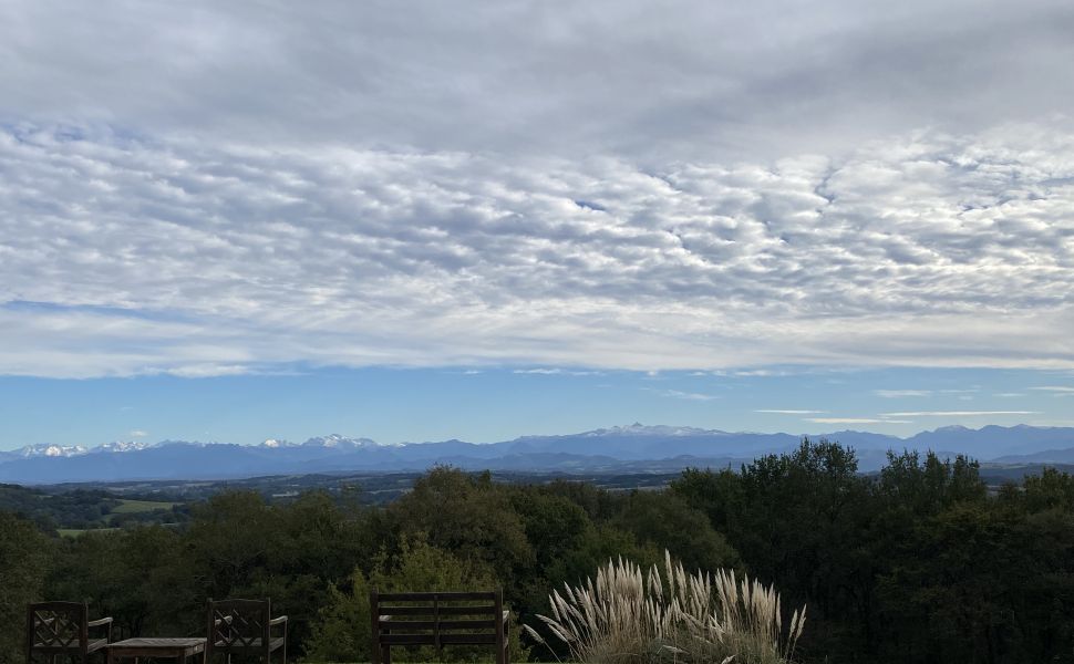 Splendid Bearnaise Villa with Panoramic Views of the Pyrenees Mountains