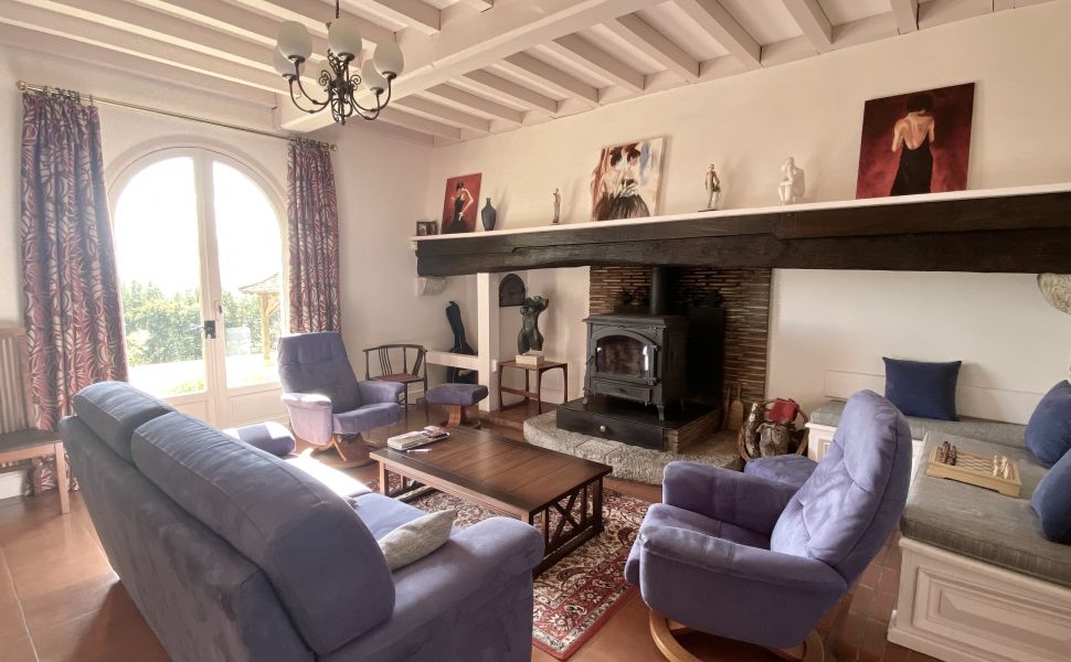 Splendid Bearnaise Villa with Panoramic Views of the Pyrenees Mountains