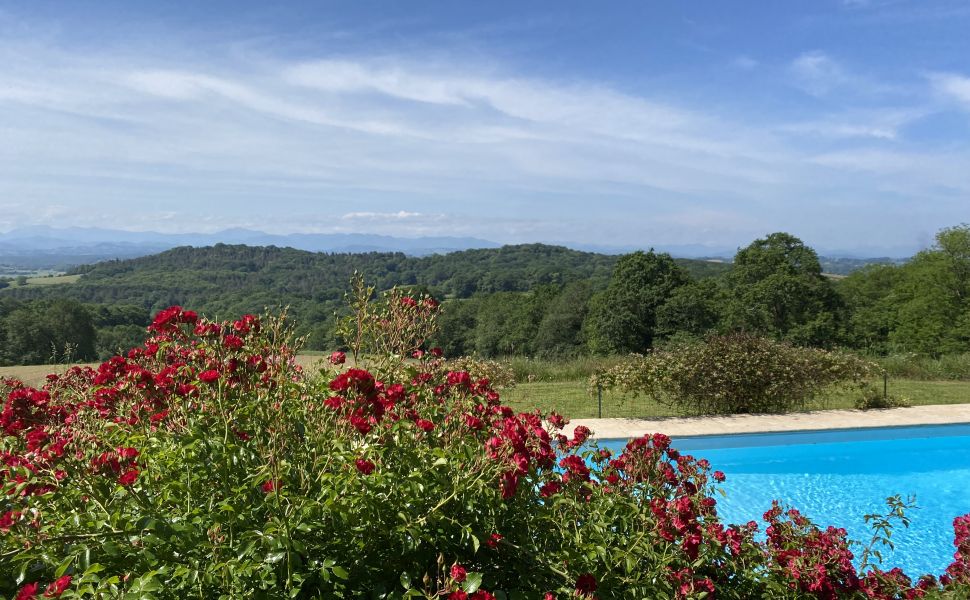 Magnifique Ensemble Béarnais Avec Vue Époustouflante Depuis Ses 3.2 Hectares