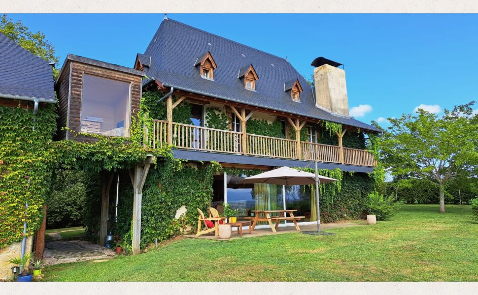 Splendide et unique maison de campagne avec une vue exceptionnelle sur les montagnes Pyrénées !!