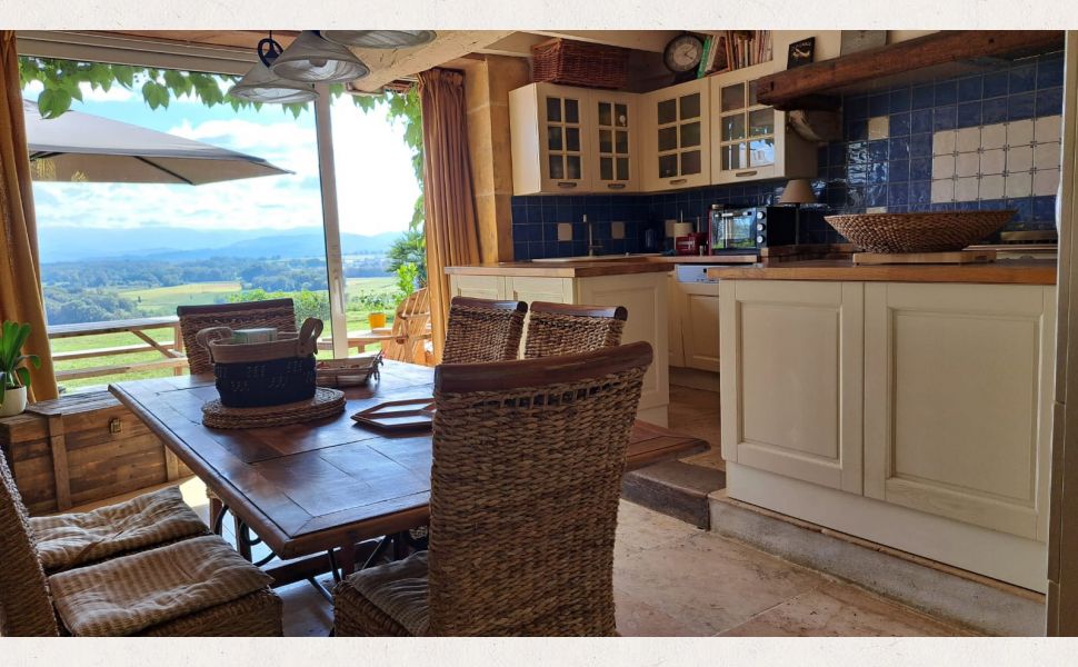 A Splendid & Unique Country Home with Exceptional Pyrenean Mountain Views!!