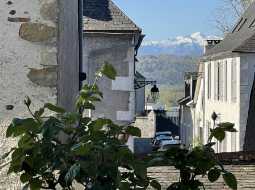 Rare 14th-Century Authentic Historic Village Property with Garden and Pyrenees Views