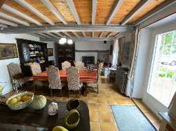 An Attractive Courtyard Farmhouse with Guest Cottage, Swimming Pool and Mountain Views