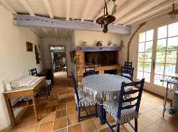 An Attractive Courtyard Farmhouse with Guest Cottage, Swimming Pool and Mountain Views