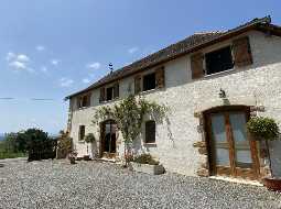 A Beautiful Stone Bearnaise Property with Independent Gite, Infinity Pool and Panoramic Views