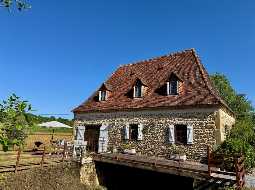 SOLD FURNISHED : Enchanting 1815 Watermill with Pool and Pyrenean Views 