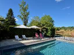 SOLD FURNISHED : Enchanting 1815 Watermill with Pool and Pyrenean Views 