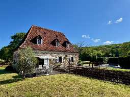 SOLD FURNISHED : Enchanting 1815 Watermill with Pool and Pyrenean Views 
