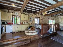 SOLD FURNISHED : Enchanting 1815 Watermill with Pool and Pyrenean Views 