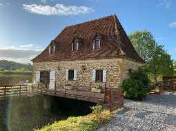 SOLD FURNISHED : Enchanting 1815 Watermill with Pool and Pyrenean Views 