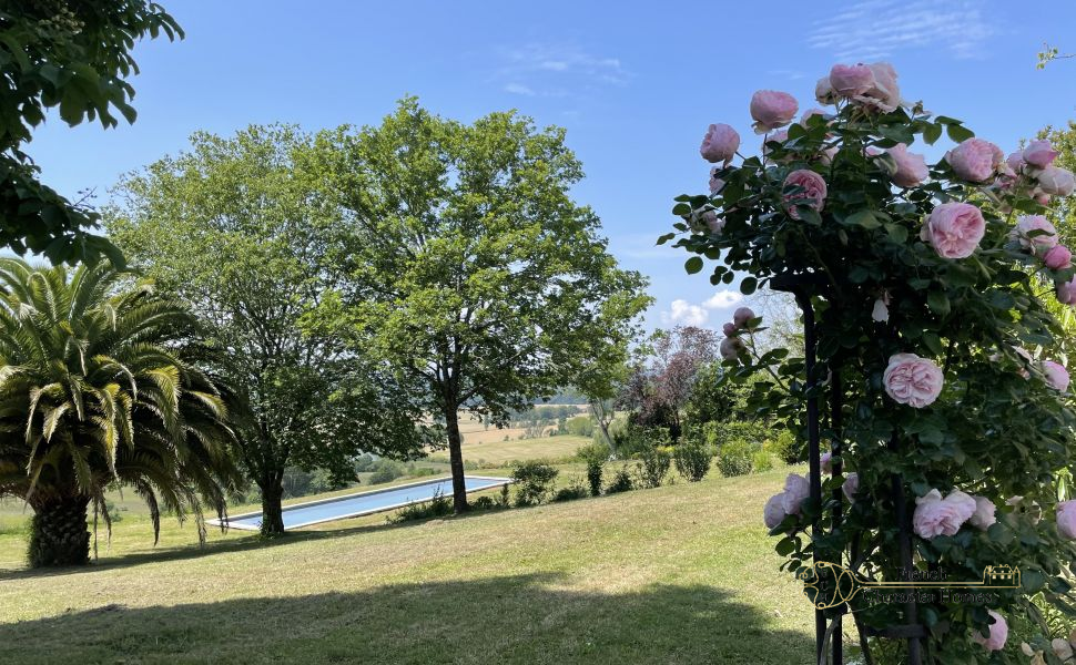 Elegant & Substantial 18C Village Home with 9 Beds; Saltwater Pool & Pyrenean Views