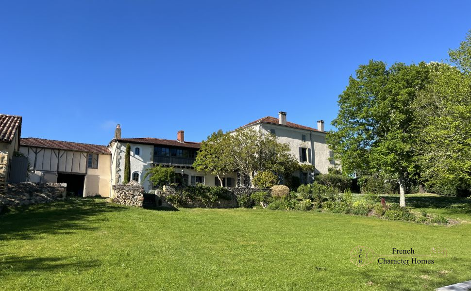 Elegant & Substantial 18C Village Home with 9 Beds; Saltwater Pool & Pyrenean Views