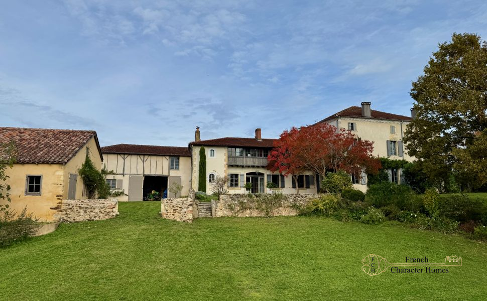 Elegant & Substantial 18C Village Home with 9 Beds; Saltwater Pool & Pyrenean Views