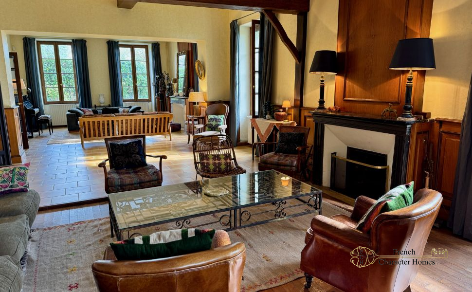 Elegant & Substantial 18C Village Home with 9 Beds; Saltwater Pool & Pyrenean Views