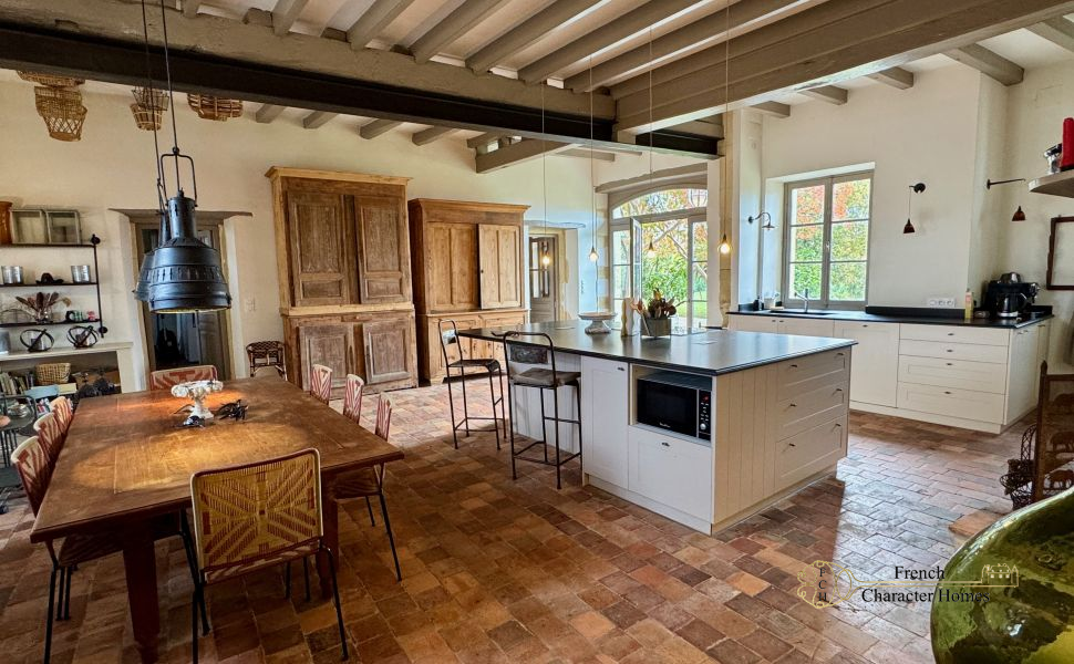 Elegant & Substantial 18C Village Home with 9 Beds; Saltwater Pool & Pyrenean Views