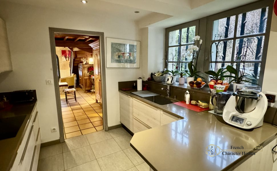 Béarnaise Fermette with Barn Conversion, Swimming Pool and Pyrenees Views, near Pau