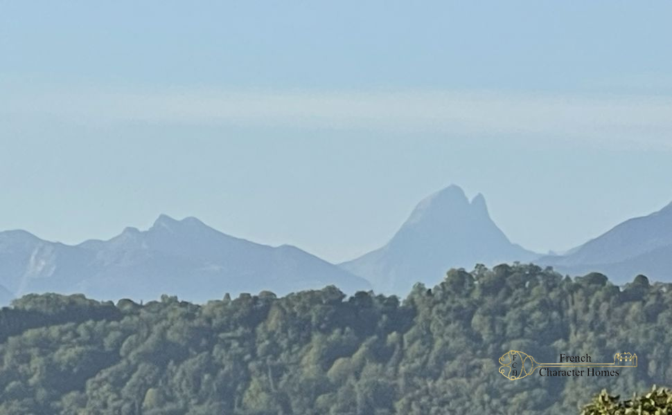 Rare 14th-Century Authentic Historic Village Property with Garden and Pyrenees Views