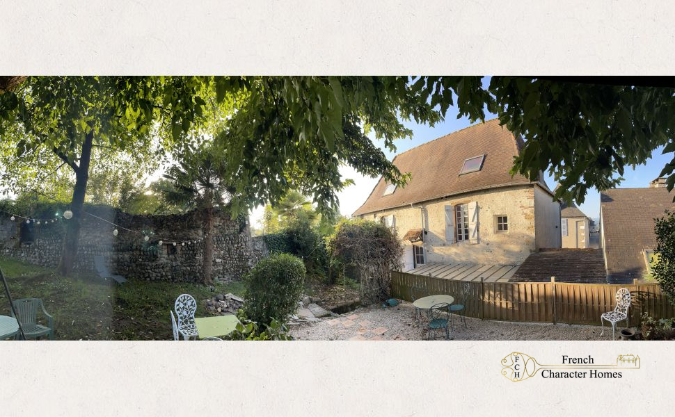 Rare 14th-Century Authentic Historic Village Property with Garden and Pyrenees Views