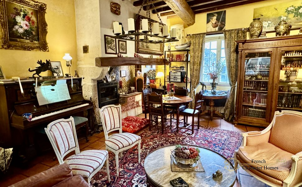 Rare 14th-Century Authentic Historic Village Property with Garden and Pyrenees Views