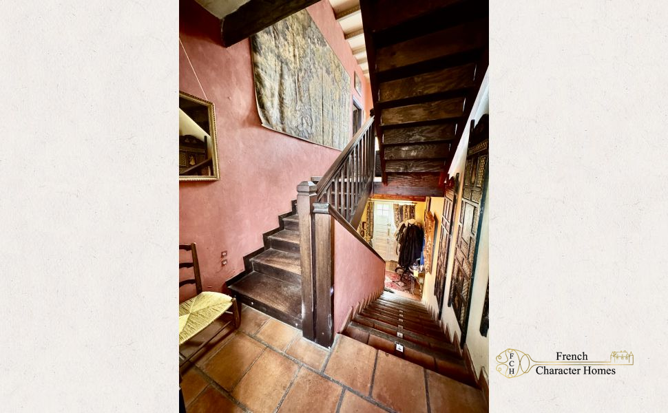 Rare 14th-Century Authentic Historic Village Property with Garden and Pyrenees Views