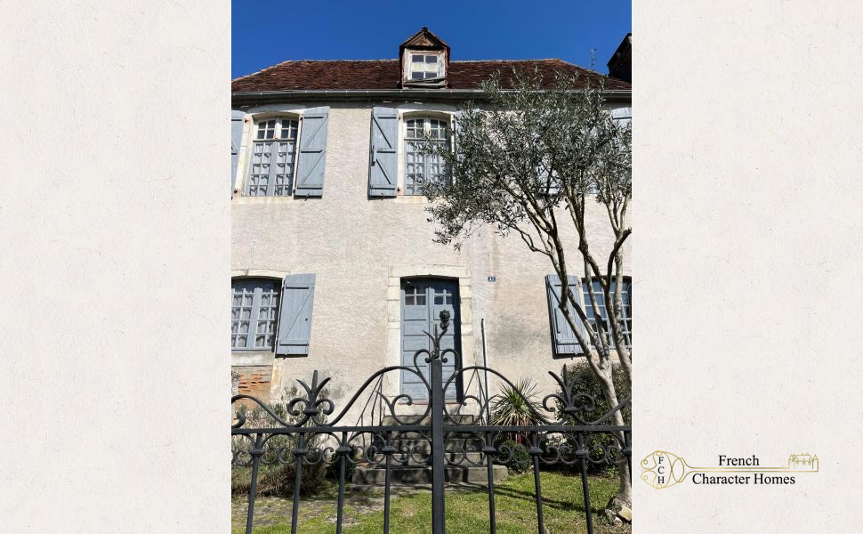 Rare 14th-Century Authentic Historic Village Property with Garden and Pyrenees Views