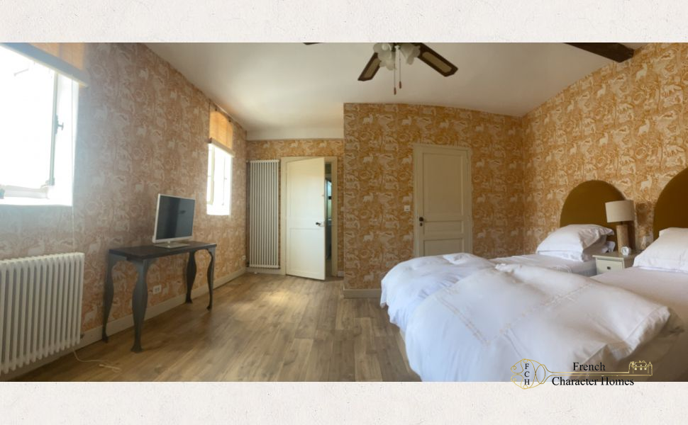 An Authentic 17C Chateau with Guest Cottage & Barns