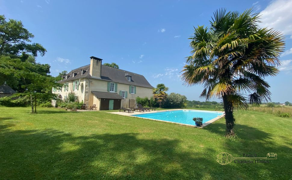 Magnificent 17C Property with 4 bedroom Guest Cottage 30 minutes from Pau