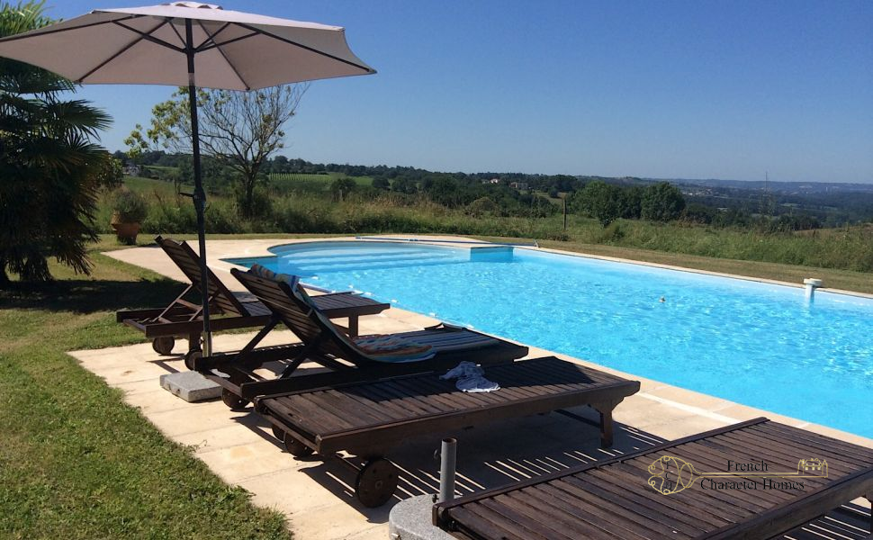 Magnificent 17C Property with 4 bedroom Guest Cottage 30 minutes from Pau