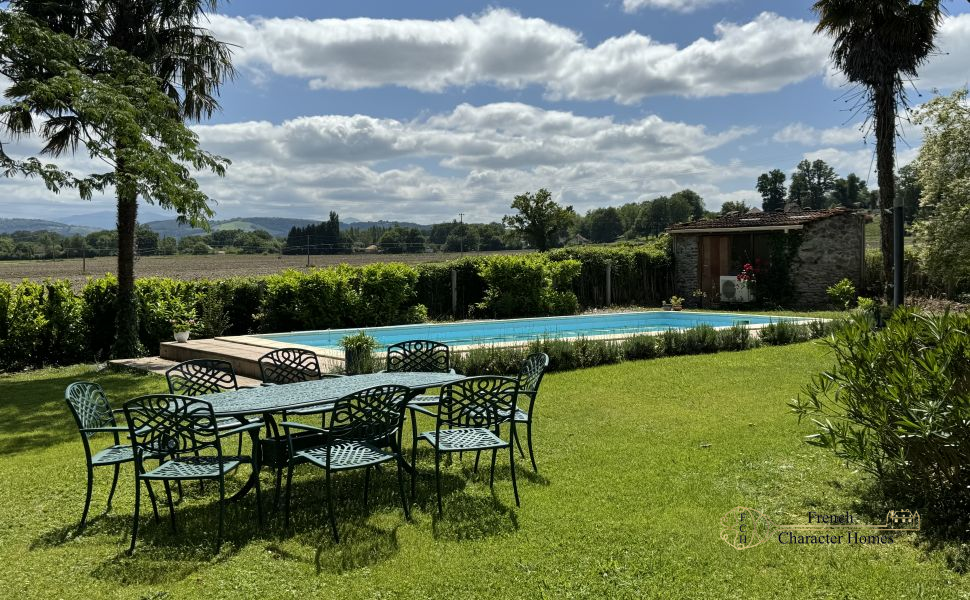 A Beautifully Converted Stone Bergerie with Swimming Pool and Mountain Views