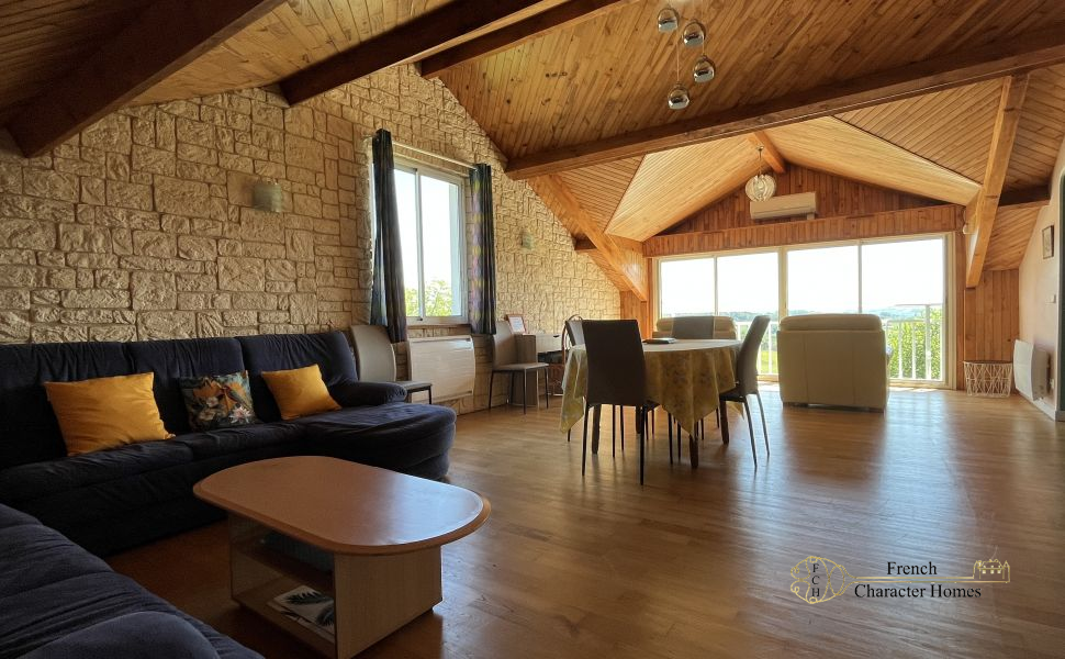A Beautifully Maintained Family Home with Spectacular Views and Successful Gite
