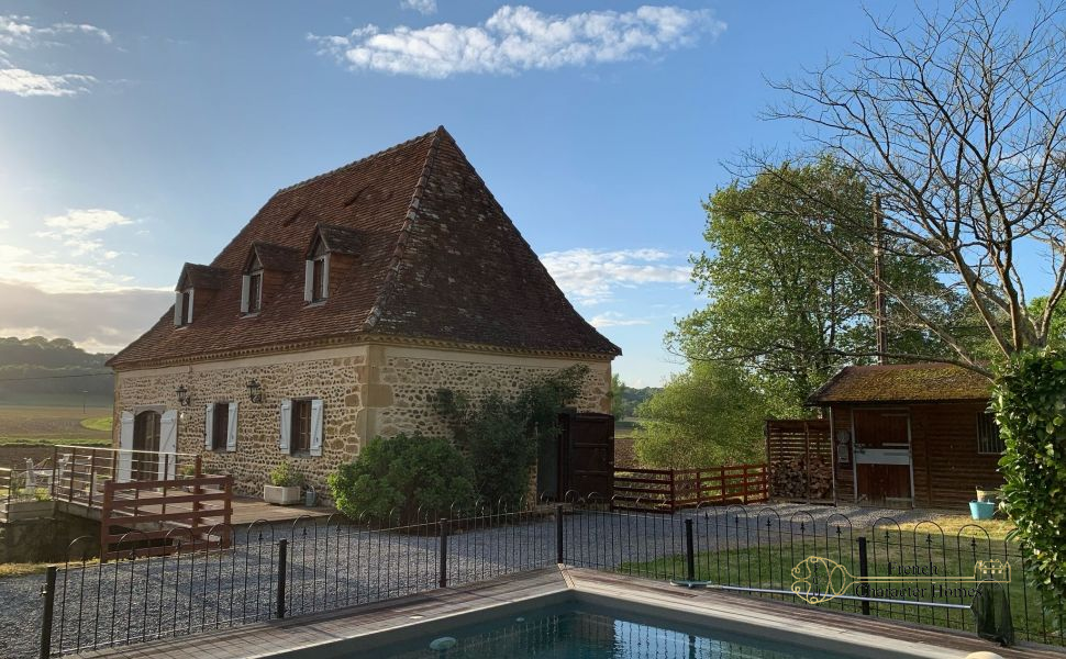 SOLD FURNISHED : Enchanting 1815 Watermill with Pool and Pyrenean Views 