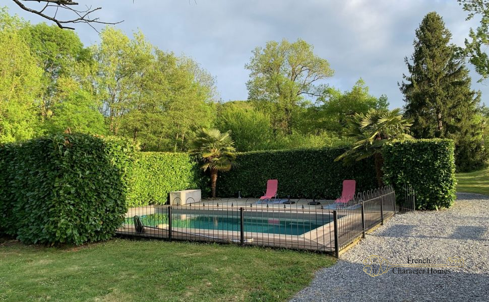 SOLD FURNISHED : Enchanting 1815 Watermill with Pool and Pyrenean Views 