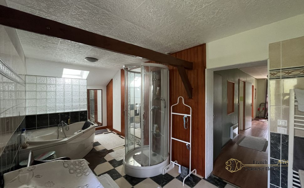 Endless Views at this Pretty Chalossais Property with Gite and Natural Swimming Pool