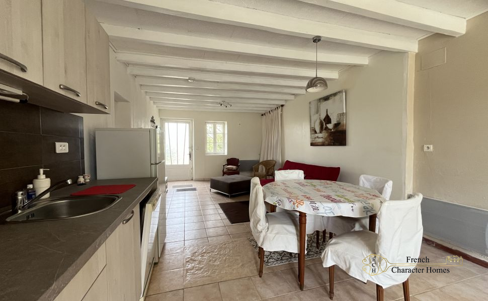 Endless Views at this Pretty Chalossais Property with Gite and Natural Swimming Pool