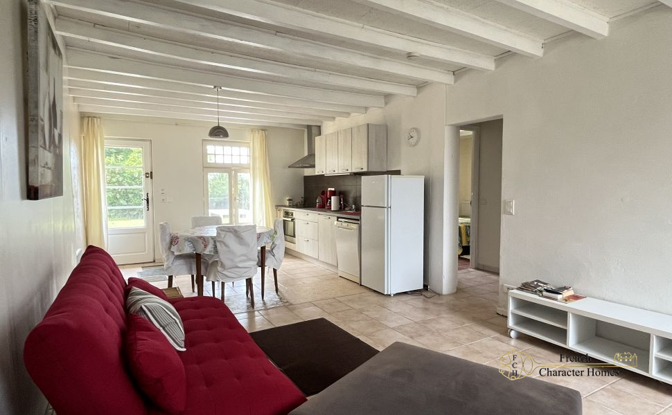 Endless Views at this Pretty Chalossais Property with Gite and Natural Swimming Pool