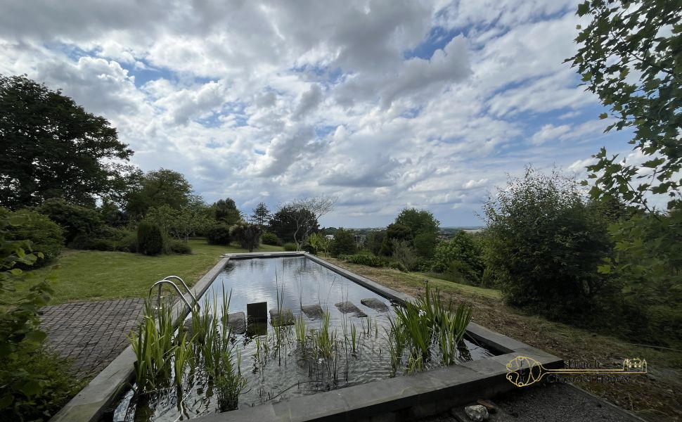 Endless Views at this Pretty Chalossais Property with Gite and Natural Swimming Pool