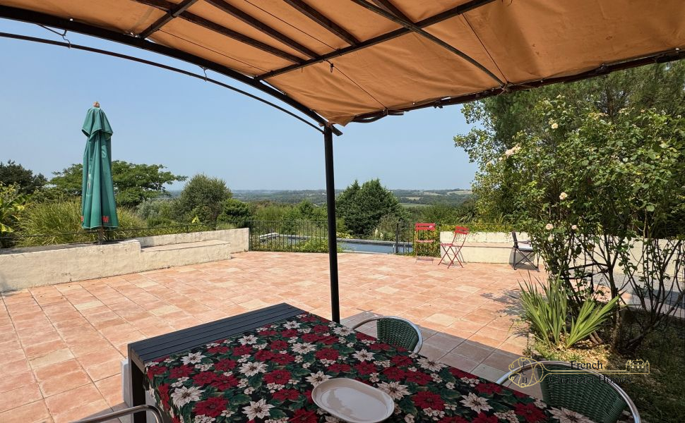 Endless Views at this Pretty Chalossais Property with Gite and Natural Swimming Pool