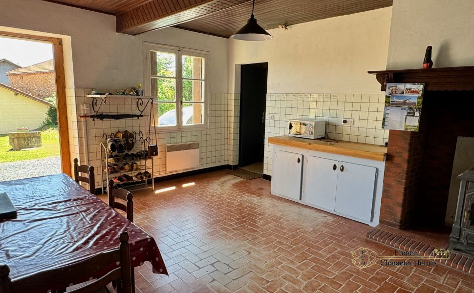Authentic 19C Farmhouse with Interesting Outbuildings & Open Countryside Views