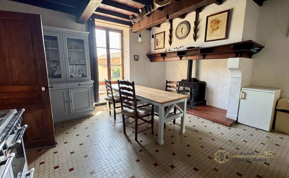 Authentic 19C Farmhouse with Interesting Outbuildings & Open Countryside Views