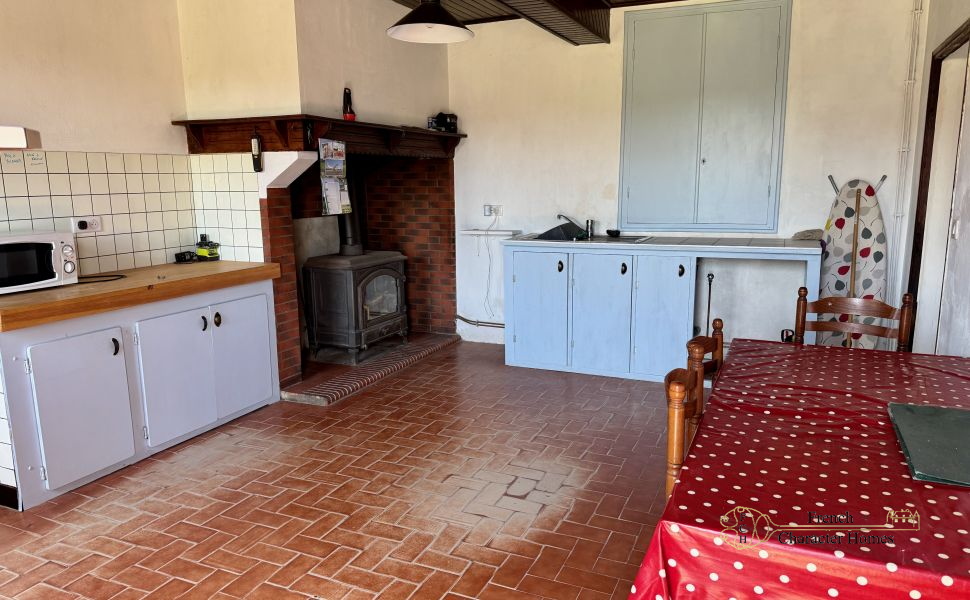 Authentic 19C Farmhouse with Interesting Outbuildings & Open Countryside Views