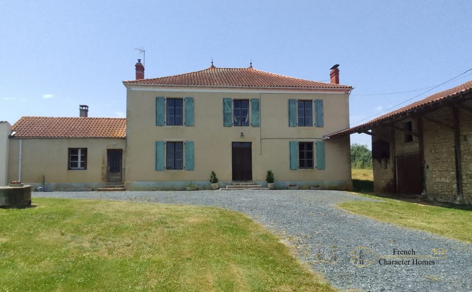 Authentic 19C Farmhouse with Interesting Outbuildings & Open Countryside Views